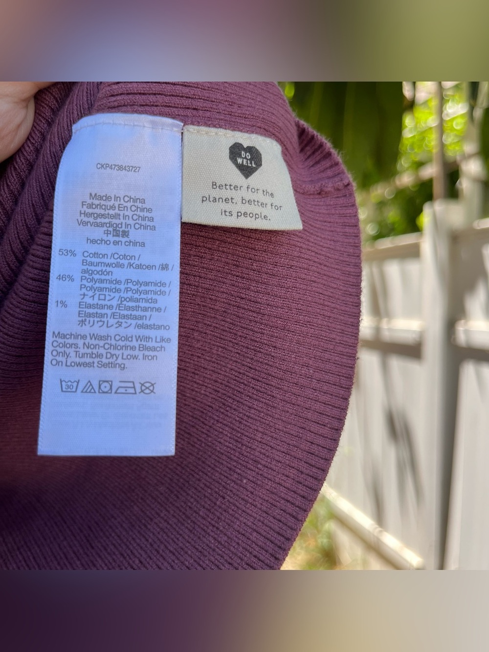 Madewell Corset-Detail Crop Ribbed Knit Tank Top. - Picture 5 of 8